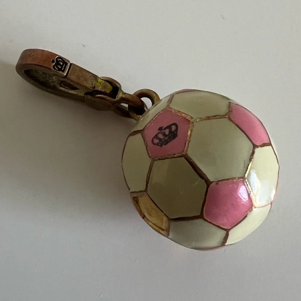 Juicy Couture Pink & Gold Soccer Charm - Picture 12 of 12